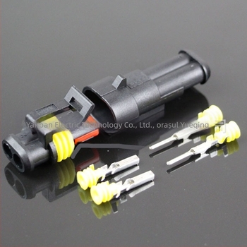 YANP conector HID etanș 2P1.5, set de conectori auto pentru electronica auto, izolație din nylon ignifug, marca YANP