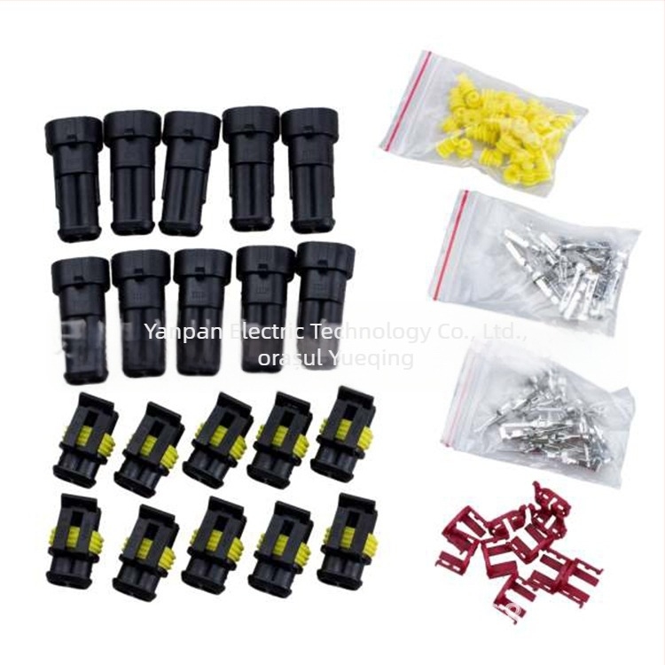 YANP conector HID etanș 2P1.5, set de conectori auto pentru electronica auto, izolație din nylon ignifug, marca YANP