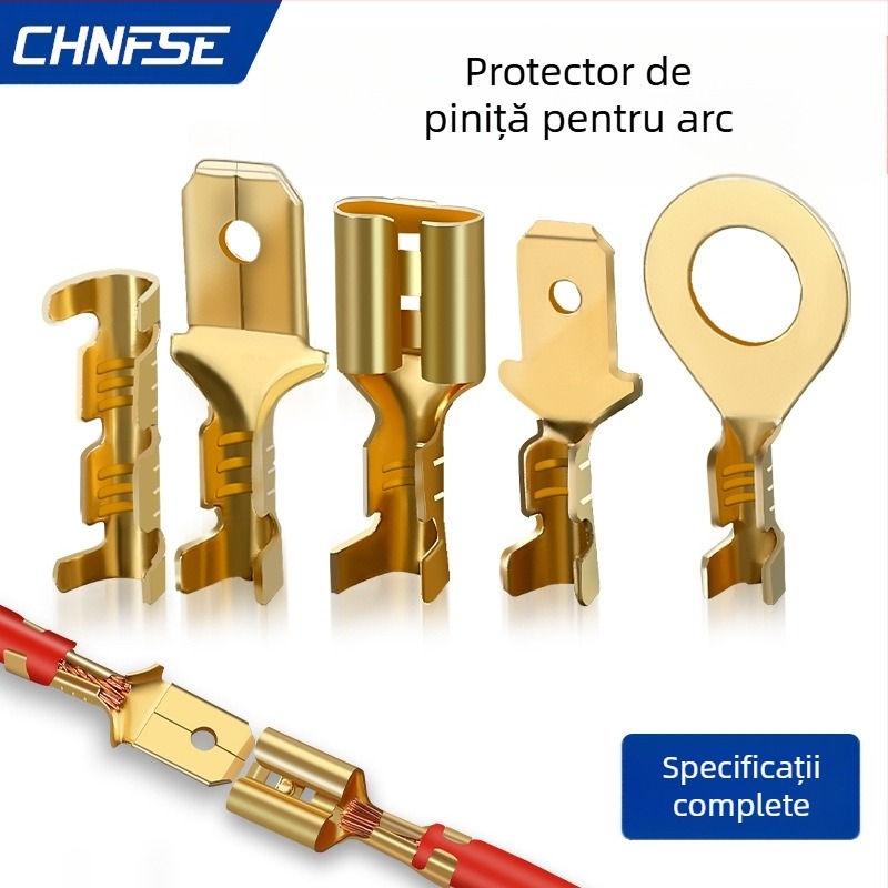 Terminal crimp plug-in cu inserție de arc și izolație, ambalat în cutii 135/270 buc.