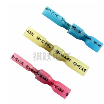 Qiyue Electric 220 bucăți conectori crimp complet izolați, cu conectori masculi și feminini, impermeabili, kit în cutie cu țevi termoizolante