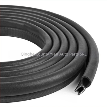 Bandă de etanșare din cauciuc pentru automobile, profil în formă de U, protecție la praf, impermeabilă și izolare fonică, pentru panouri de distribuție; rezistență la îmbătrânire, UV, ozon, rezistență la acizi/baze