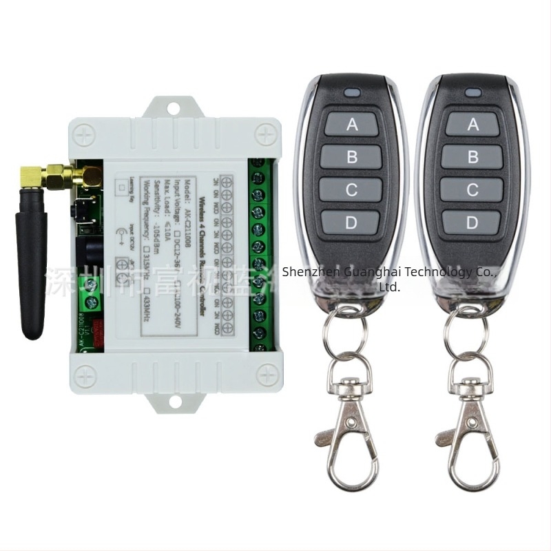 Comutator wireless pentru macara portbagaj auto, DC12-36V, 4 canale, 433MHz, CE