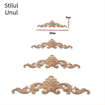 Bandă decorativă gravată pentru mobilier din lemn de cauciuc, gravură personalizabilă, suprafață șlefuită, utilizare casnică