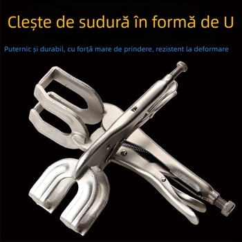 Clește de sudură în formă de U, fălci din oțel 45#, greutate 0,8 kg, seria cleștilor de sudură, deschidere maximă 85 mm