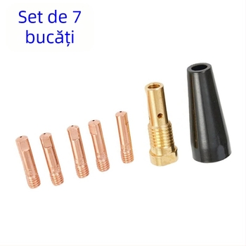 MIG sudură: protecție husă și tijă conductor K3493-1, set de 7 piese, cupru, compatibil MB15AK/14AK-FC90, 150–250 A