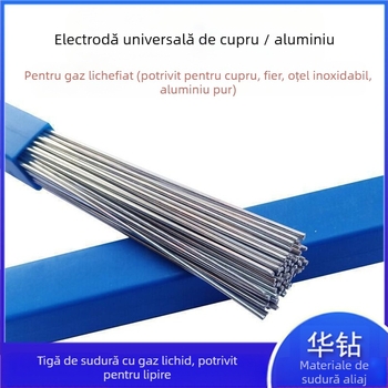 Sârmă de sudură cu flux-core, serie cupru-aluminiu, tip nucleu, potrivită pentru sudarea cuprului, fierului, aluminiului și oțelului inoxidabil, ambalată în cutie