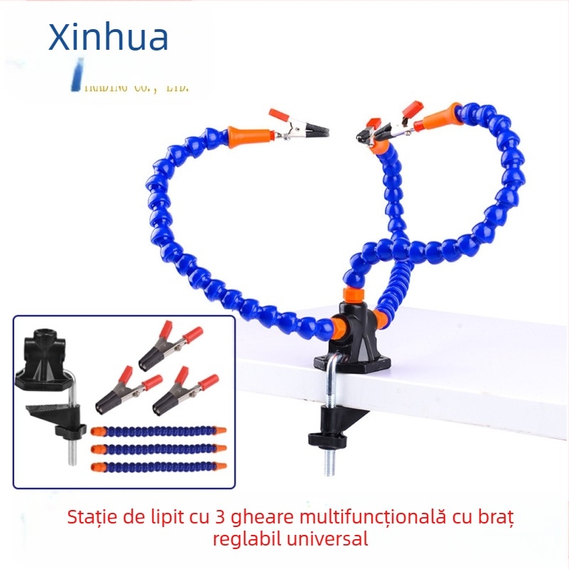Stație de sudură cu trei gheare, construcție din plastic, gata pentru DIY, procesare personalizabilă, personalizare pentru probe