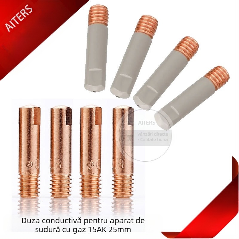 Outs 15AK Vârf de contact din cupru pentru sudură cu protecție gaz, vârf de alimentare cu fir