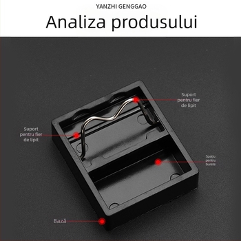 Suport pentru fier de lipit Xingweiqiang, tip G, pătrat Bakelit, rezistent la temperaturi înalte