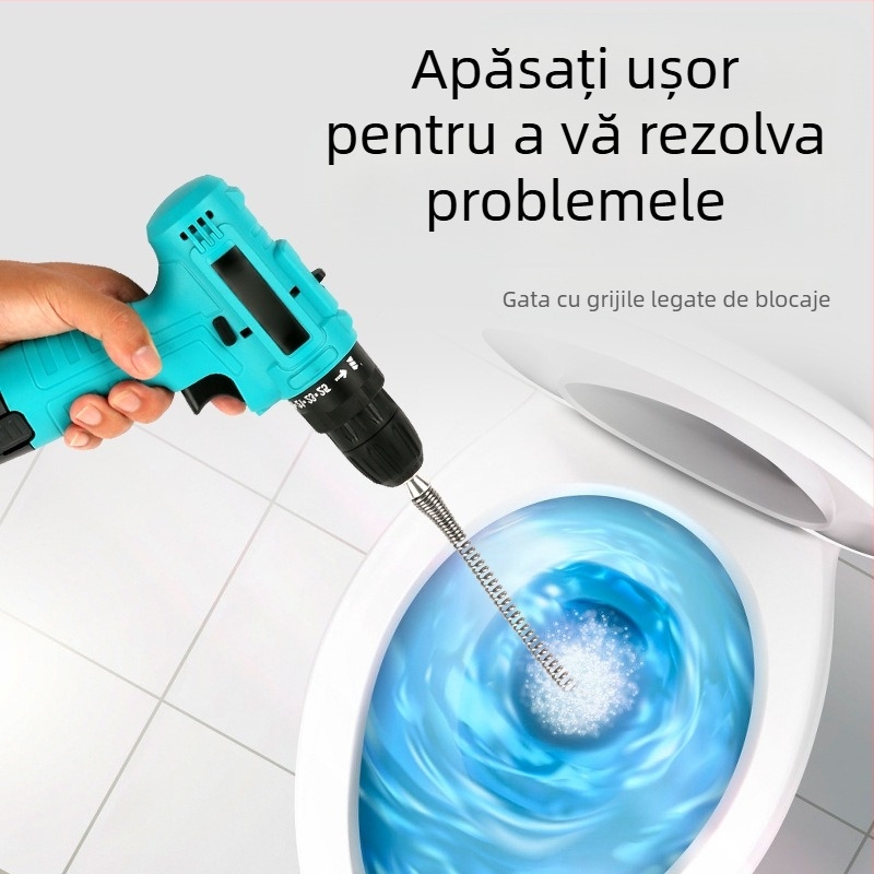 Curățător electric pentru toalete, țevi de bucătărie și canalizare de baie