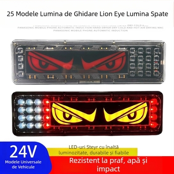 Lumina spate pentru camion – Lion Dance Eye, 12–24V, universal pentru camioane și remorci, durată de viață 10.000 h