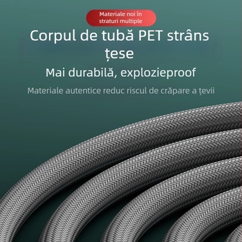 Țeavă de duș din nylon - universală, PVC, conexiune filetată, stil modern minimalist