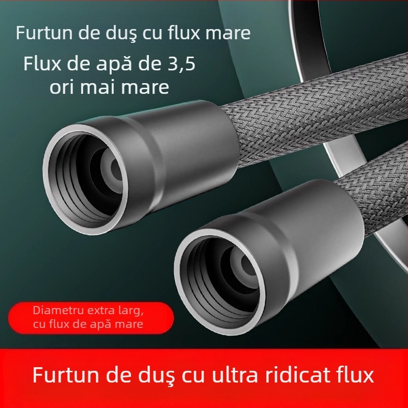 Țeavă de duș din nylon - universală, PVC, conexiune filetată, stil modern minimalist