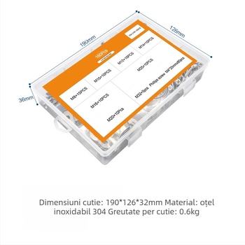 Clema U din oțel inoxidabil 304 pentru conducte de apă și gaze, 160 buc