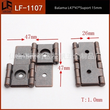 Balama LF-1107 pentru ecran, din fier, fabricată prin stamping și electroplacare, potrivită pentru mobilier precum dulapuri și uși de ecran, personalizabil