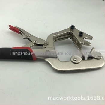 Macwork Clește de țevi pentru sudură – fălci duale (rotunde și pătrate), construcție robustă pentru țevi din oțel, plastic și cupru – unealtă de sudură multifuncțională