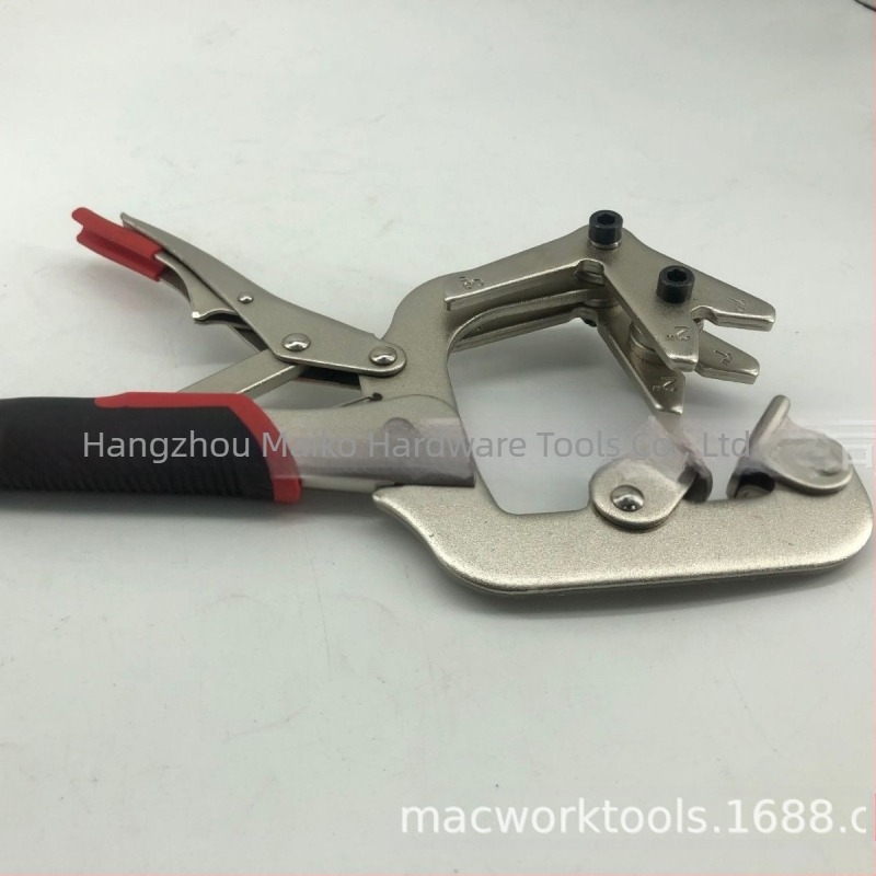 Macwork Clește de țevi pentru sudură – fălci duale (rotunde și pătrate), construcție robustă pentru țevi din oțel, plastic și cupru – unealtă de sudură multifuncțională