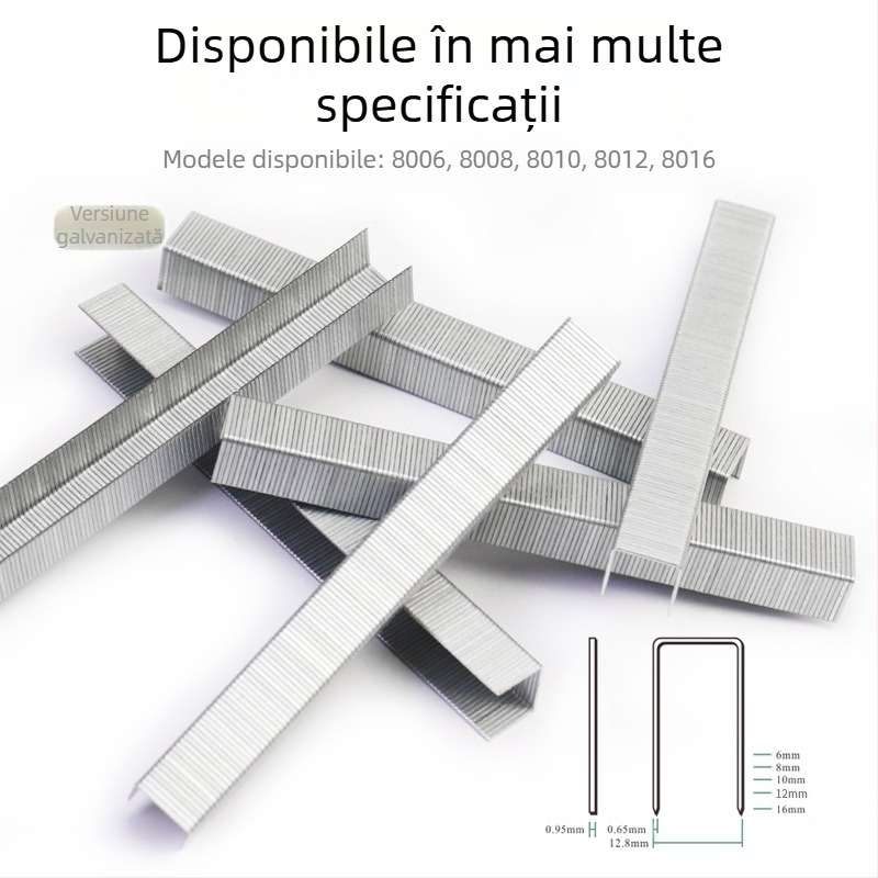 Pistol pneumatic pentru cui cod pentru mobilier și ambalare — cuie 8006, 5000 bucăți