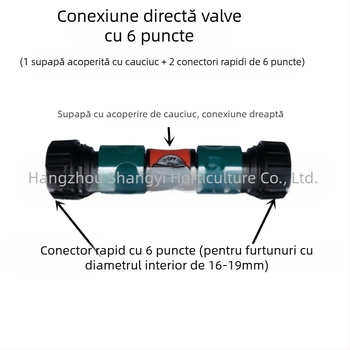 Conector extins pentru furtun de grădină: reparație furtun, trecere dreaptă, conectare rapidă (reparație furtun; trecere dreaptă; conectare rapidă)