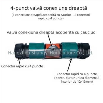 Conector extins pentru furtun de grădină: reparație furtun, trecere dreaptă, conectare rapidă (reparație furtun; trecere dreaptă; conectare rapidă)