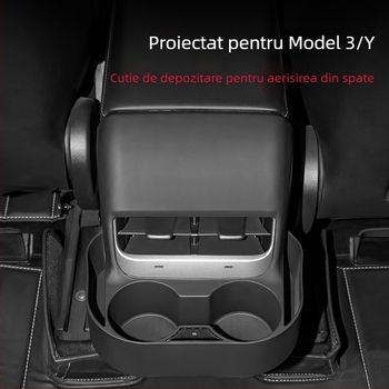 Kingsmith suport de pahare din plastic pentru conducta de aer din spate Tesla Model 3 / Model Y – modificare interioară, etichetă privată licențiată