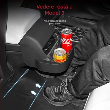 Kingsmith suport de pahare din plastic pentru conducta de aer din spate Tesla Model 3 / Model Y – modificare interioară, etichetă privată licențiată
