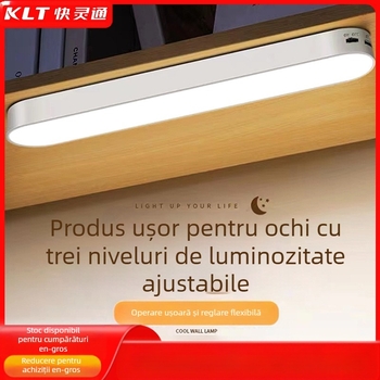 Lampa LED magnetică cu încărcare USB, reglare prin atingere, baterie cu litiu încorporată, stil modern minimalist, lampă de birou pentru cămine