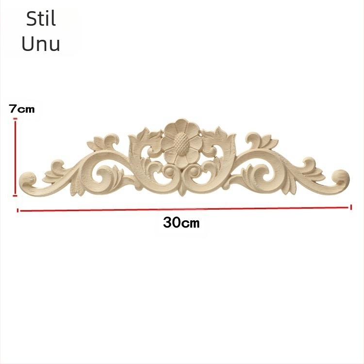 Relief din lemn de cauciuc pentru decorul casei — suprafață lustruită, personalizare disponibilă, etichetă privată licențiată