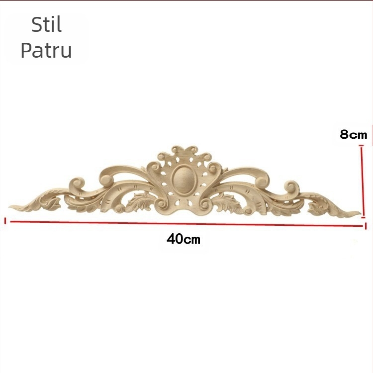 Relief din lemn de cauciuc pentru decorul casei — suprafață lustruită, personalizare disponibilă, etichetă privată licențiată