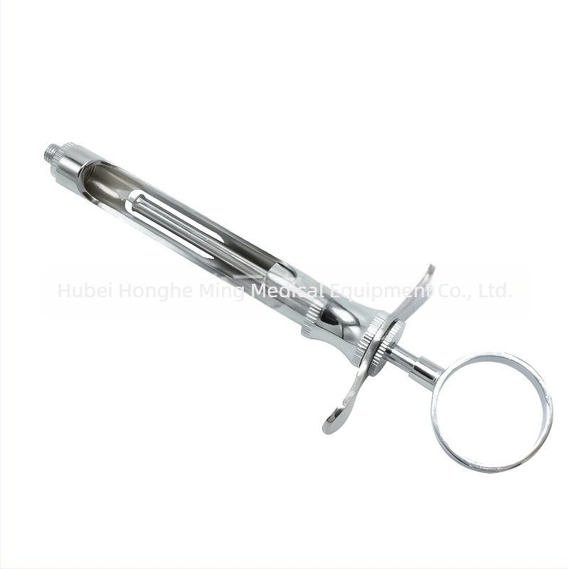 Seringă dentară din oțel inoxidabil, cap cu cârlig drept (Material: Oțel inoxidabil; Tip: Pachet de îngrijire orală; Reutilizabil: Da; Duritate: Mare)