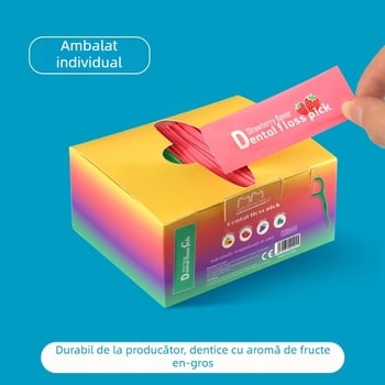 Bețișoare de ață dentară Tooth Point, de unică folosință, din plastic, 80–100 buc., ambalate individual