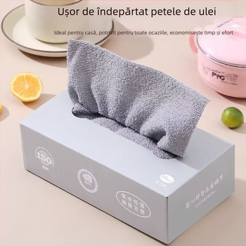 Prosop de bucătărie din microfibră, pentru vase și boluri, utilizare umedă/uscată, lavabil