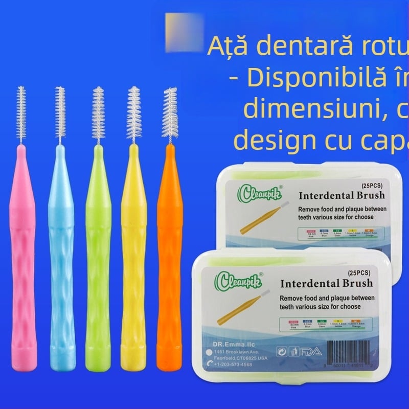 Periuță interdentală în formă de I pentru spațiile dintre dinți — manuală, 100 buc., Cleanpik