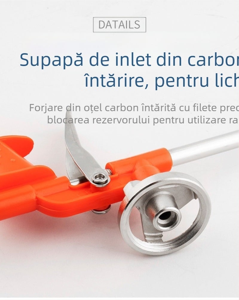 Pistol pentru spumă poliuretanică destinat ușilor și ferestrelor – extins, ușor de curățat; Material: plastic/metalic; Utilizare: etanșare