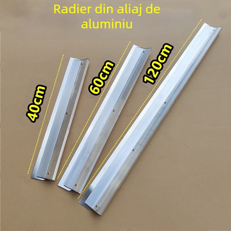 Spatula nivelatoare plată, bază din oțel inoxidabil și mâner din oțel | Modelul 011