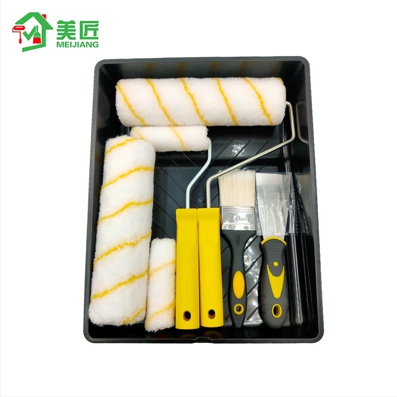 Beauty Set de instrumente pentru vopsirea pereților – unelte cu tambur din plastic tehnic pentru decorare și zugrăvire