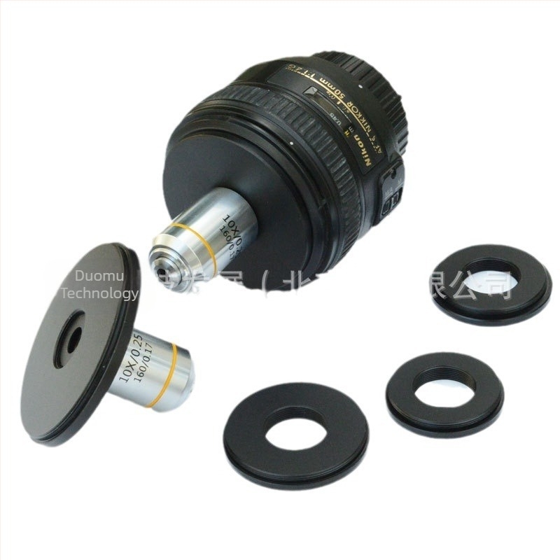 Obiectiv RMS pentru microscopie, fotografie macro, compatibil cu aparat fără oglindă, filet de filtru 37/82M