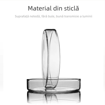 Plăci Petri din sticlă borosilikată de înaltă rezistență pentru cultură de celule și bacterii — echipament educațional de laborator, Kangda