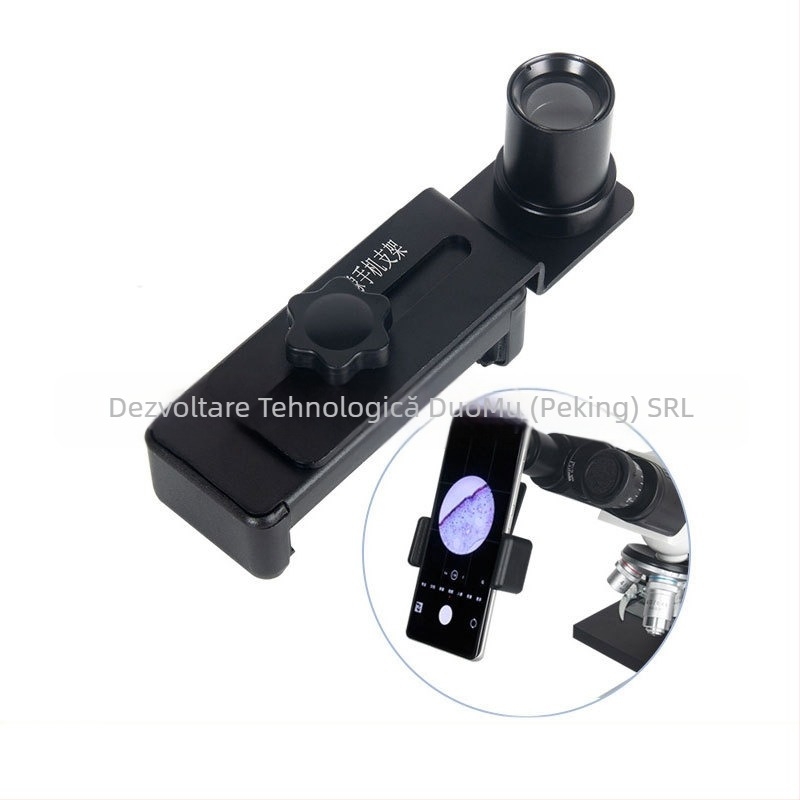 Clip metalic pentru telefon, adaptor pentru microscop, ocular 12.5x, pentru observații microscopice