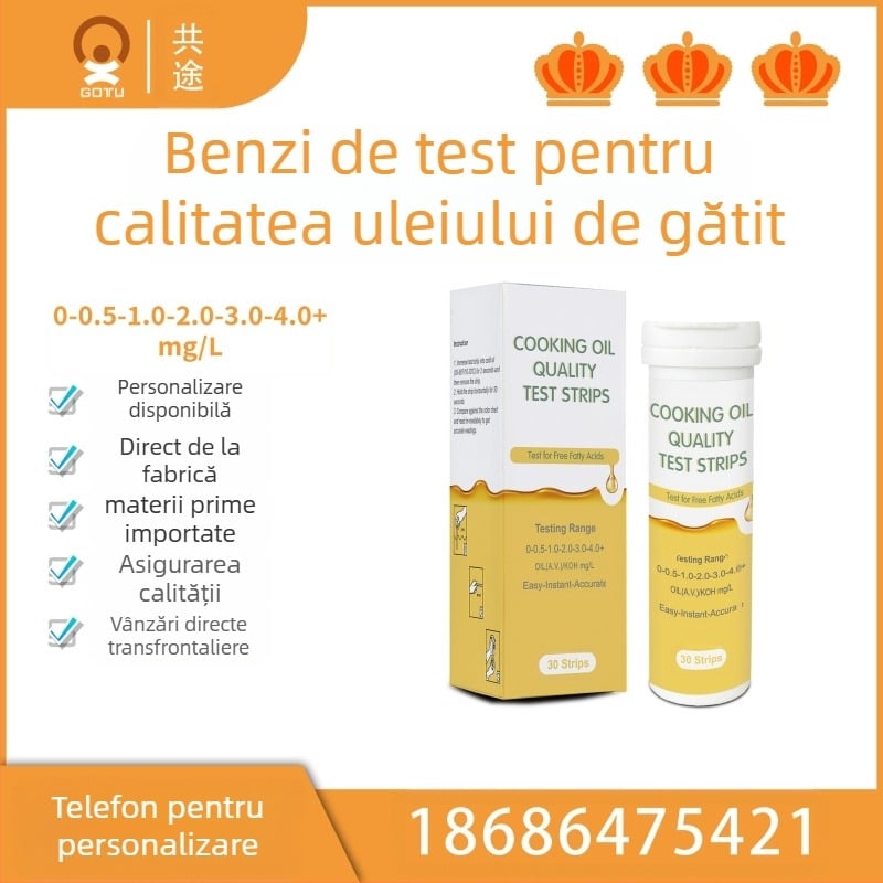 Bandă de test pentru acid oleic (PET), 30 benzi, echipament pentru acvariu
