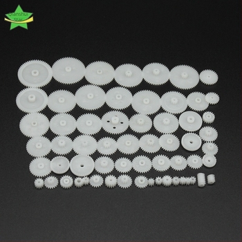 Kit de angrenaje pentru robot (58 tipuri de angrenaje din plastic pentru cutie de viteze DIY)