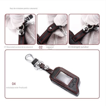 Carcasă de chei din piele cu cataramă pentru Tomahawk TW9030 – Piele naturală; Model TW9030; Domeniu de utilizare TW9030; Greutate 30 g; Protejează și decorează cheile