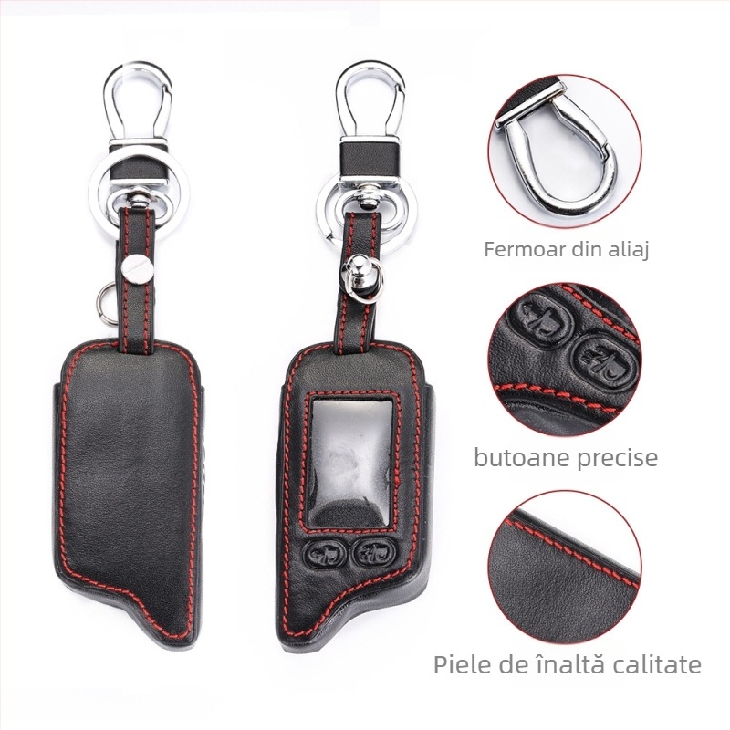 Carcasă de chei din piele cu cataramă pentru Tomahawk TW9030 – Piele naturală; Model TW9030; Domeniu de utilizare TW9030; Greutate 30 g; Protejează și decorează cheile