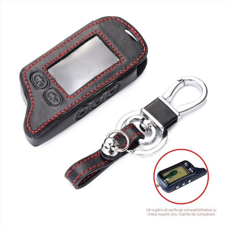 Carcasă de chei din piele cu cataramă pentru Tomahawk TW9030 – Piele naturală; Model TW9030; Domeniu de utilizare TW9030; Greutate 30 g; Protejează și decorează cheile