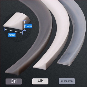 Bandă flexibilă de reținere a apei pentru bucătărie: pentru blat și chiuvetă, material PTE, rezistență la temperaturi înalte, uzură și coroziune