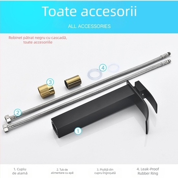 Norissa robinet de chiuvetă, din oțel inoxidabil, cartuș ceramic, 0–90°C, conexiuni 1/2\", montaj pe blat, model 1005, stil modern minimalist