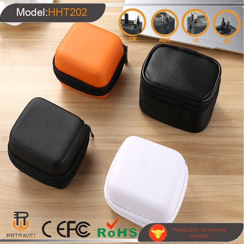 Adaptor universal de călătorie USB cu convertor de alimentare — RRTRAVEL, convertor global multi-funcțional, CE, FCC, ROHS, BS8546, UKCA