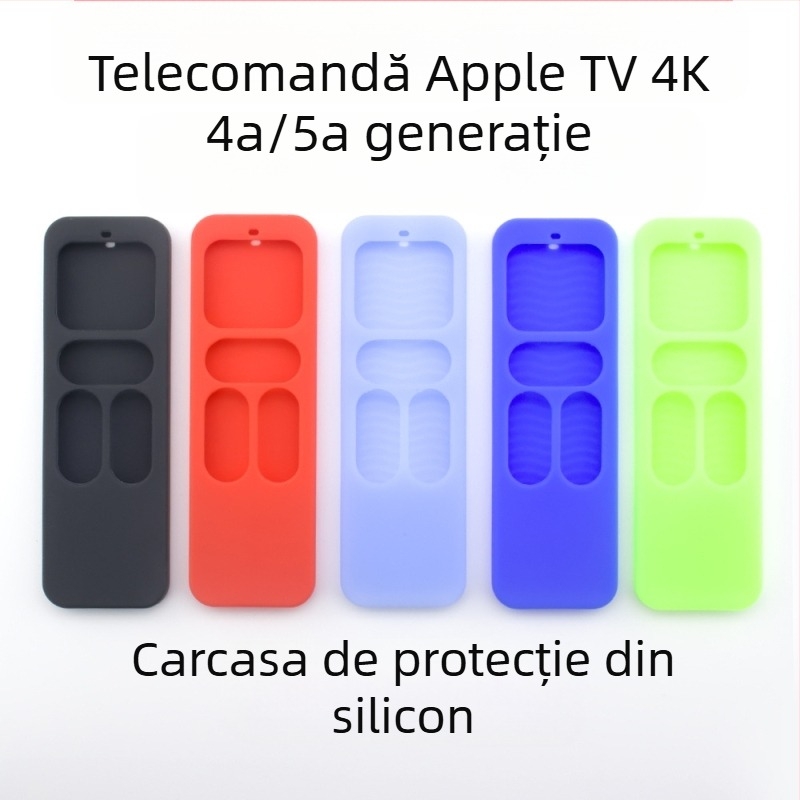 Kaihengtong husă din silicon pentru telecomanda Apple TV 4K (generațiile a 4-a și a 5-a), ultra-subțire