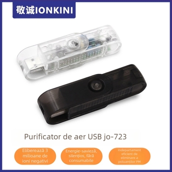 Jingcheng Purificator de aer USB portabil cu ioni negativi – elimină fumul, ceața și praful PM2.5