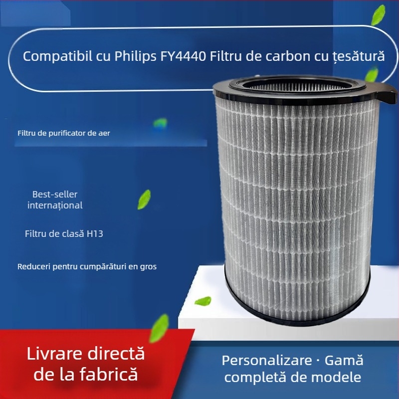 Filtru pentru purificatorul de aer FY3140 — pânză cu cărbune activ AC3036, compatibil Philips; elimină formaldehidă, PM2.5 și fum